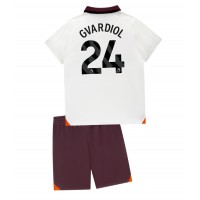 Manchester City Josko Gvardiol #24 Bortatröja Barn 2023-24 Kortärmad (+ Korta byxor)